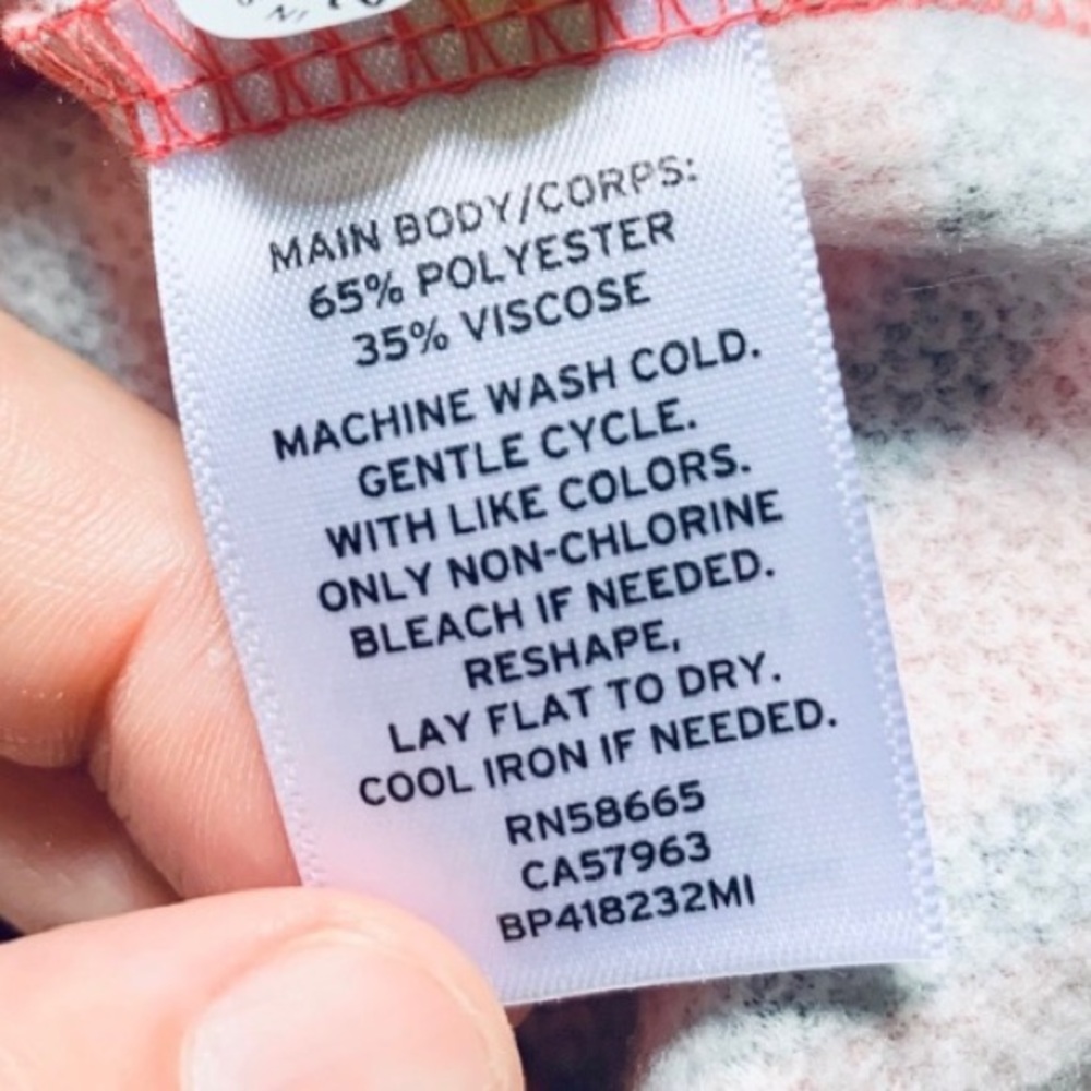 BP Nordstrom red tango zebra stripe cozy thermal top (NWOT) - Picture 8 of 9